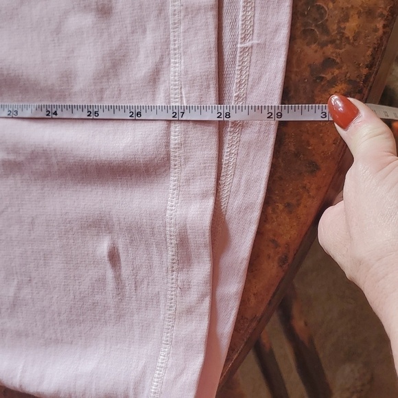 Bleu Bayou Long Slv Pink Tied Back & Sleeves Vneck Sz. XL Sweatshirt - Picture 11 of 11